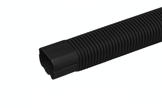 Flexibel kanaldel, 100x800mm - Svart